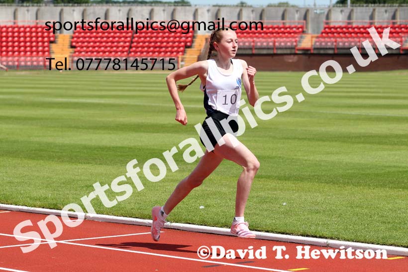 1500 metres, 2021 Northumberland, Durham and Cleveland Schools. Photo: David T. Hewitson/Sports for All Pics